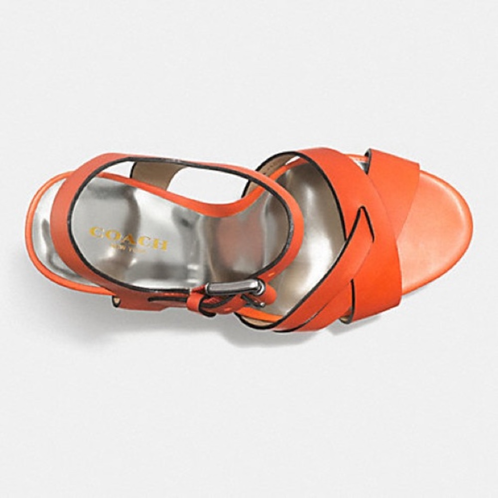 Coach Dani Heels Papaya